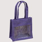 purple jute bag