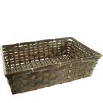 dark brown wicker basket